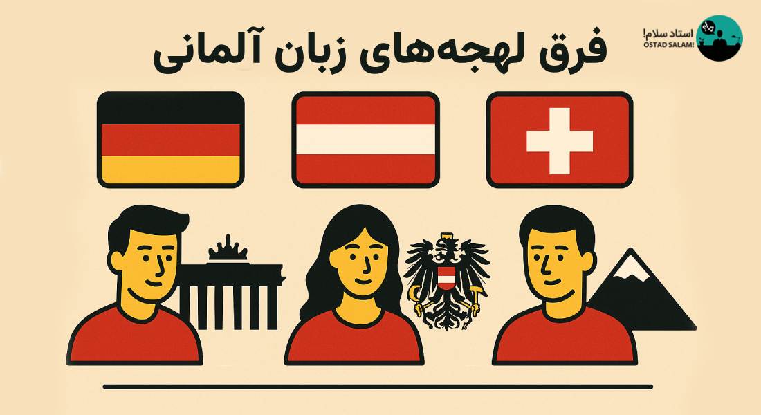 فرق لهجههای زبان آلمانی در آلمان، اتریش و سوئیس + مقایسه کامل (راهنمای جدید ۲۰۲۵)